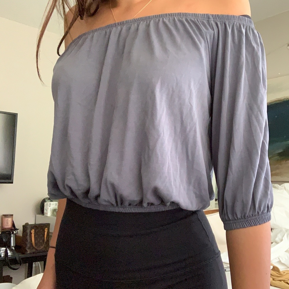 LA Hearts off the shoulder top